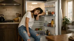 この製品を入れたグラスを棚に置くと——冷蔵庫はいつも爽やかで心地よい香りがします