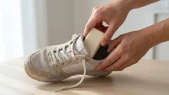 散歩の後、いつも靴に石鹸を入れる。シンプルで便利なコツだ。