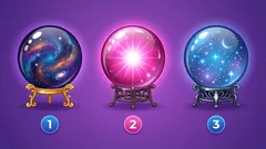 3つの魔法の球から1つ選ぶだけ、近未来1年のヒント心理テスト