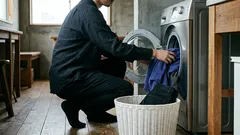 汗をかいた服をすぐに洗濯機に入れてはいけない理由